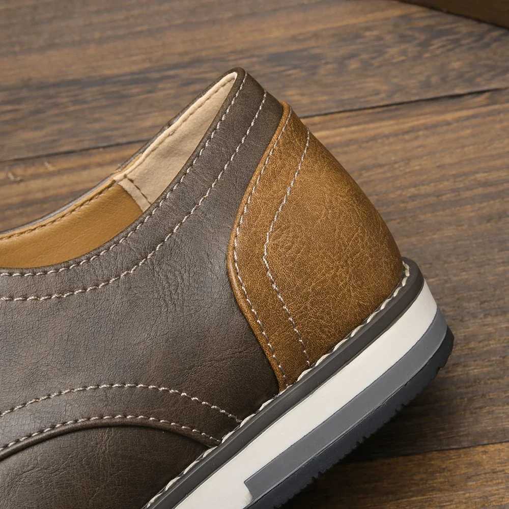 39~49 men shoes brand 2023 fashion comfortable men leather shoes #KD4163C250408