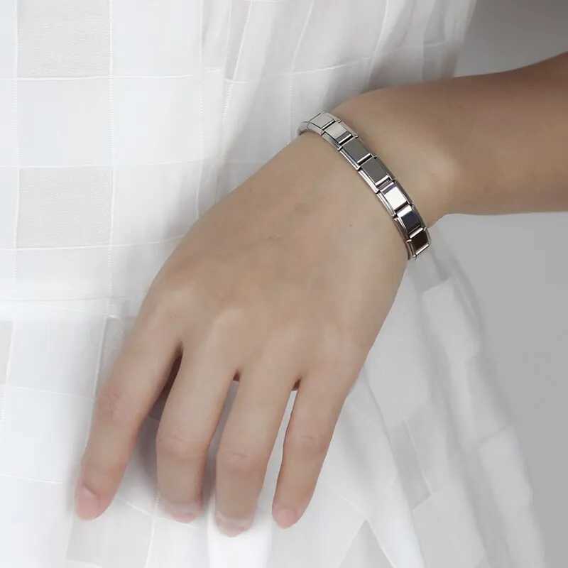 9 mm Wide Stainl Steel Bracelets Simple Tren Style Daily Wear Silver-Color Charm Bracelet For Wen On Party Unisex StyleC250408