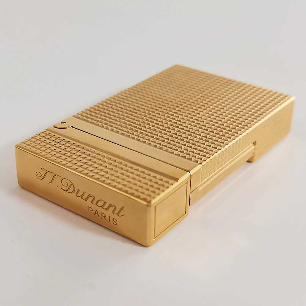 Memorial Dunant Lighters Gas Carving Cool Cigar Tool for Smokers Smoking Small Tool Single Soft FlameXJ250407