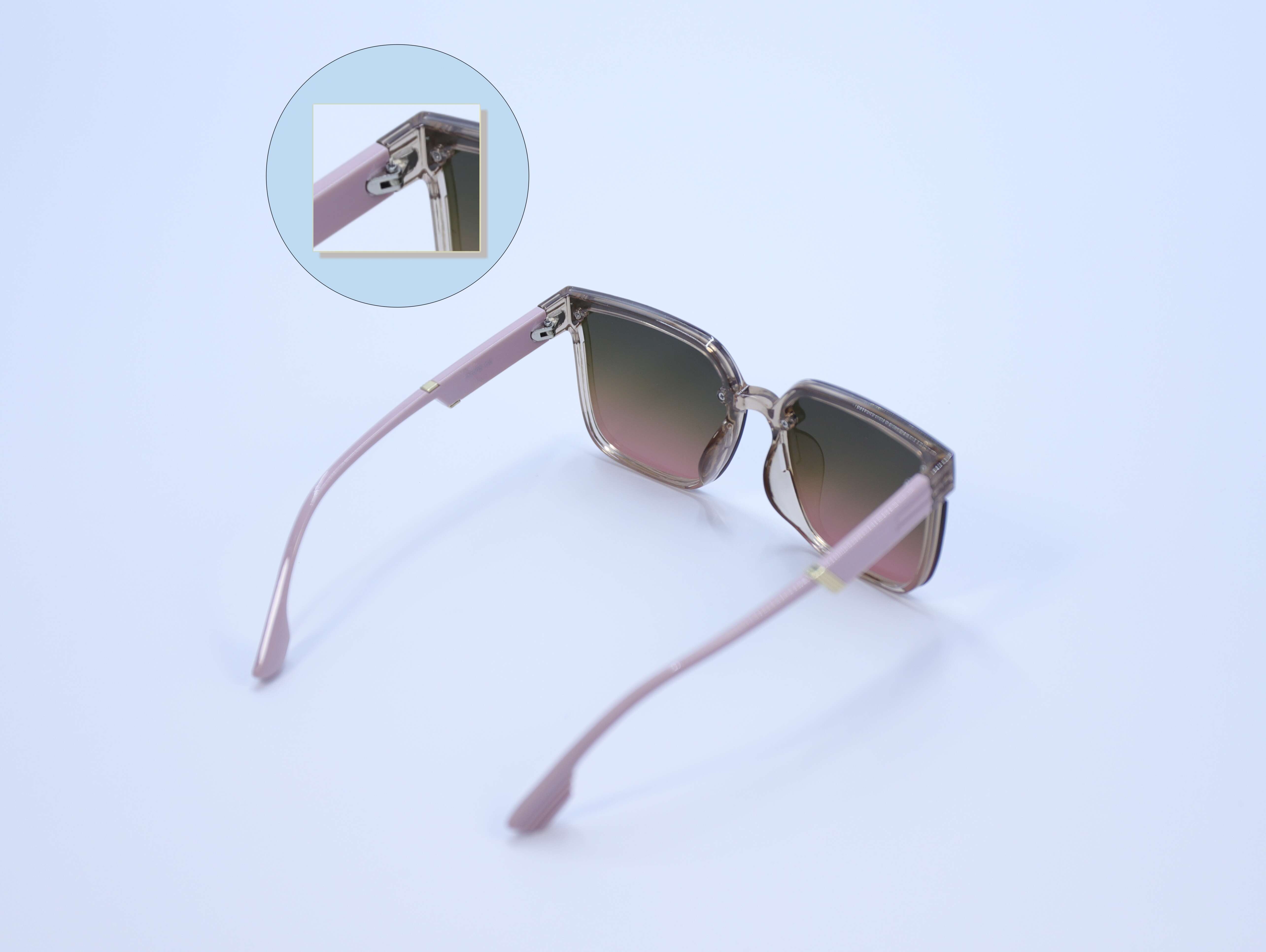 Women's Latest Large Frame UV Protected Sunglasses for Outdoor Street Photography Fashionable Eyewear
