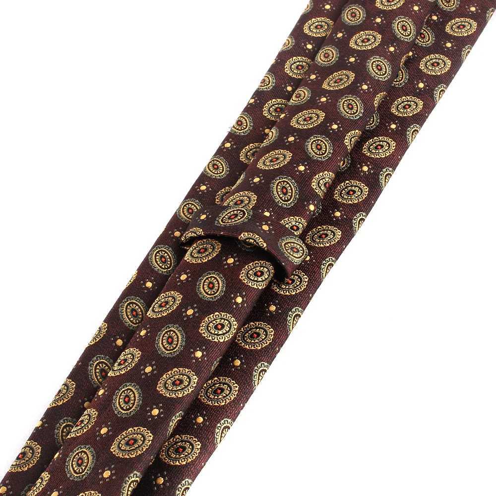 Maillard Coffee Color Ties For Men Wen Floral Stripe Neck Tie For Wedding Business Classic Brown Color Neckties Mens Neck Tie X250407