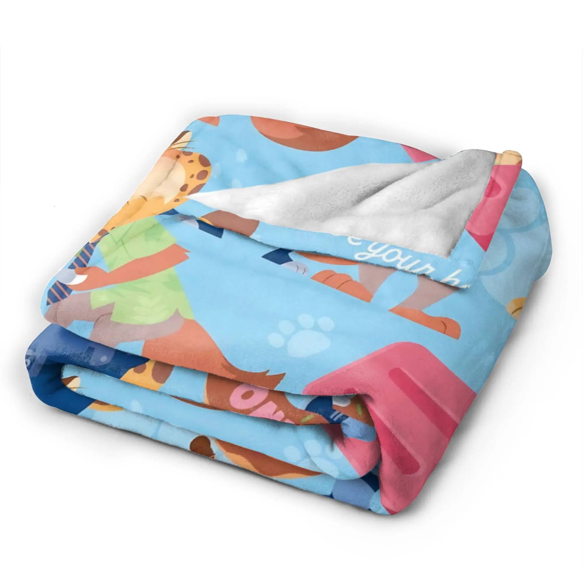 Custom Zootopias 2 Nick Wilde Judy Quality Warm Throw Blanket Winter Camping Home Decor Print Bedspread