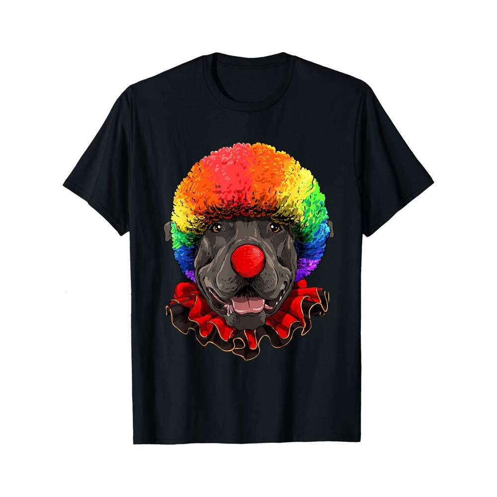 Designer T shirt Pit Bull Clown Pit Bull Dog Circus - 220g Tshits