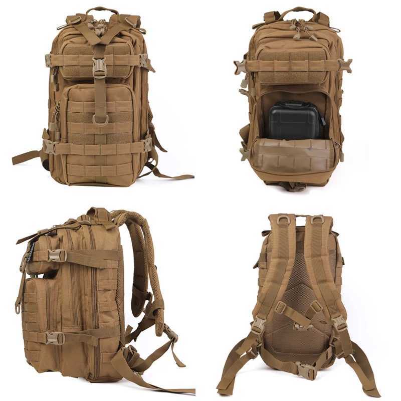 35L Tactical Backpack Molle Assault Rucksack Men Women Backpacks Travel Camping Hunting Hiking BackpackC250407