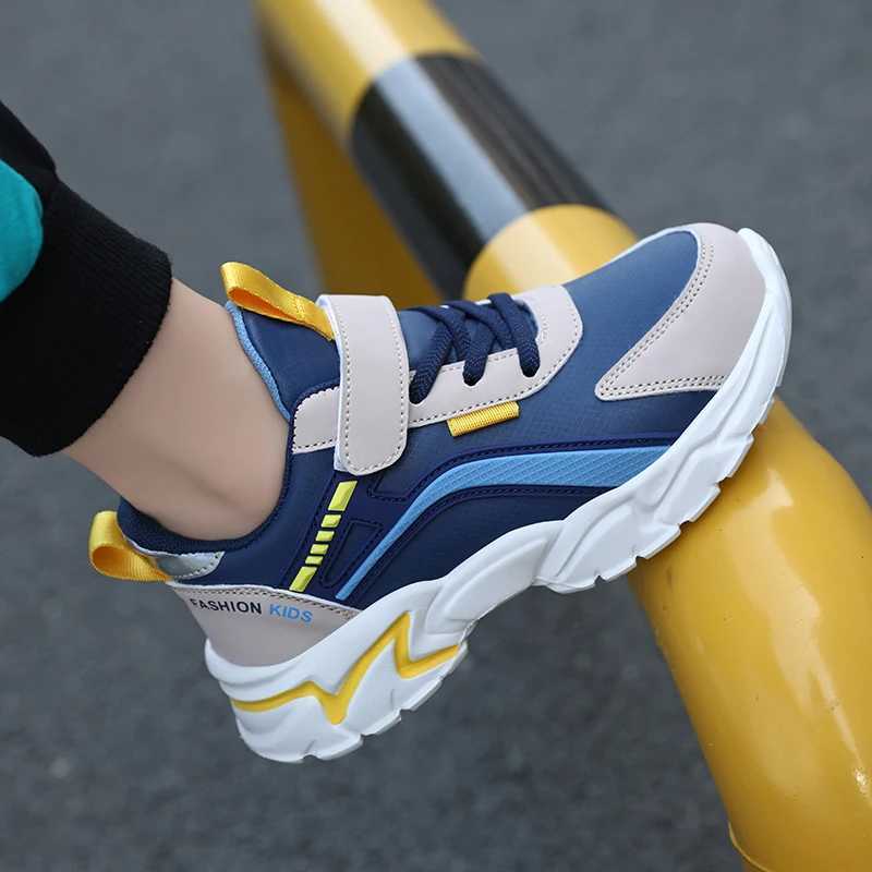 Four season childrens sports shoes outdoor leisure sports shoes boys running non slip lightweight childrens school walking shoes W250407