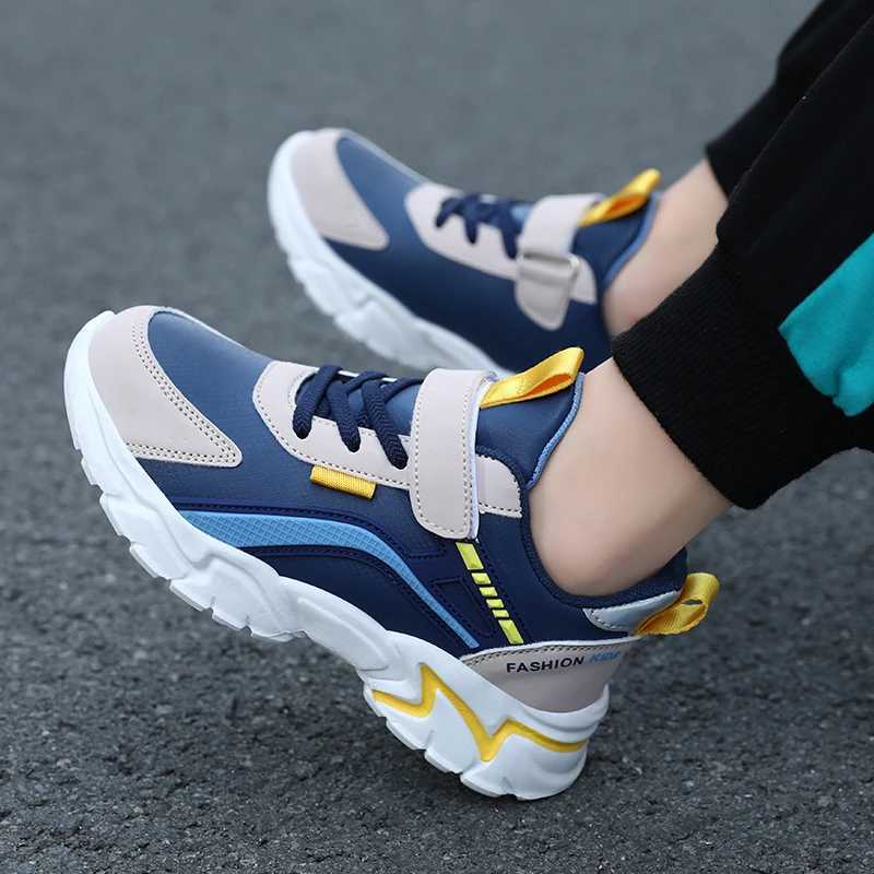 Four season childrens sports shoes outdoor leisure sports shoes boys running non slip lightweight childrens school walking shoes W250407