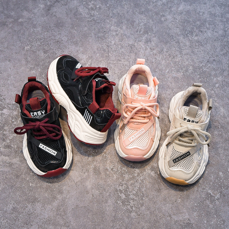 Kids Sneakers for Girls Fashion Sports Shoes for Toddlers Breathable Non-slip Kidszworld Children School Running Shoes for Boys Youth Size 21 - 36 K06