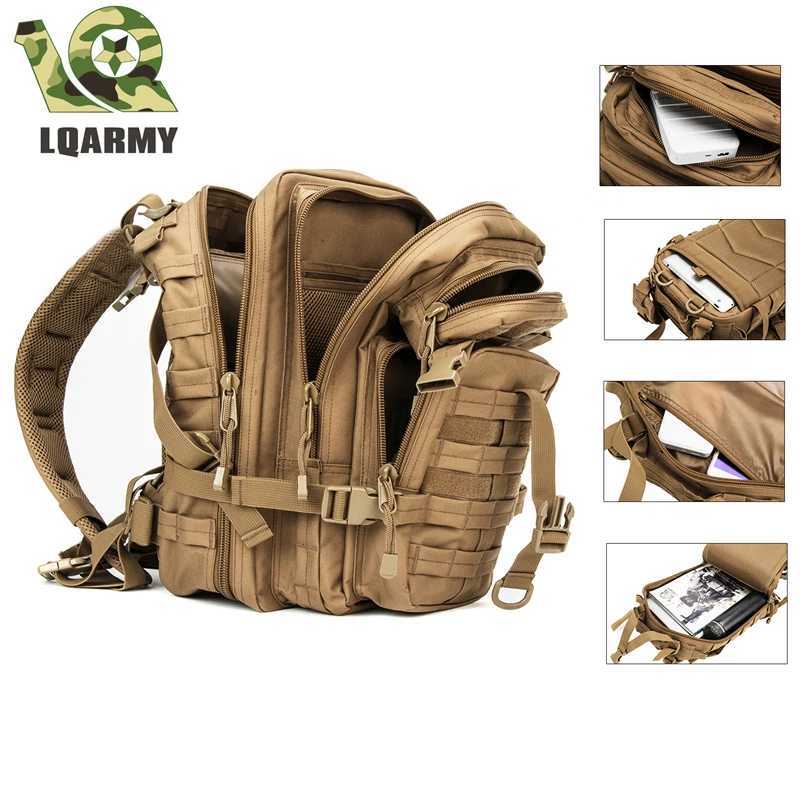 35L Tactical Backpack Molle Assault Rucksack Men Women Backpacks Travel Camping Hunting Hiking BackpackC250407