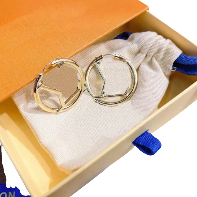 Luxury earrings designer for women dainty stud earrings jewelry woman designer high quality letters trendy designer earrings hoops ladies dd091