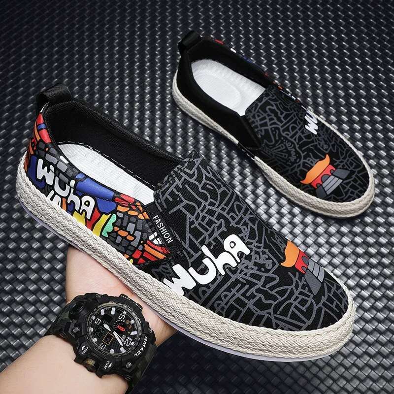 2025 New Summer Breathable Men's Casual Fabric Designer Men's Shoes Thick soled Walking Shoes Comfortable and Trendy Running Casual Shoes1