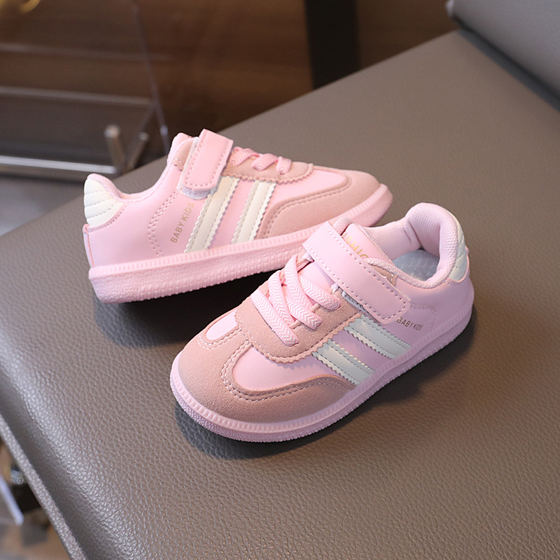 2025 Toddlers Casual Sneakers New Black Soft Bottom Girls Boys Training Shoes Walkfashion Spring Summer Fashion Kids Baby Casual Shoes Size 21 - 30 W0