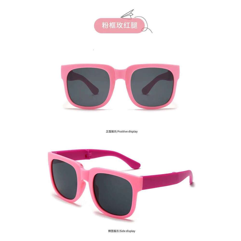 Colorful Folding Outdoor Kids Sunglasses Boys Girls Brand Design Square Glasses Children Eyewear Protection Uv400