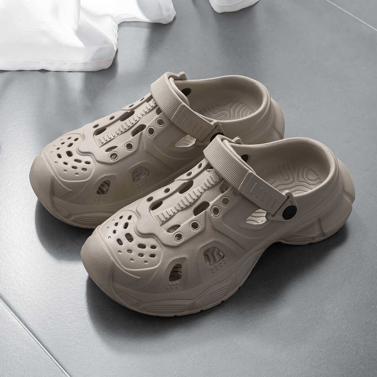 New Arrival EVA neutral hole shoes high thick sole sports slider breathable and comfortable outdoor slider T250407