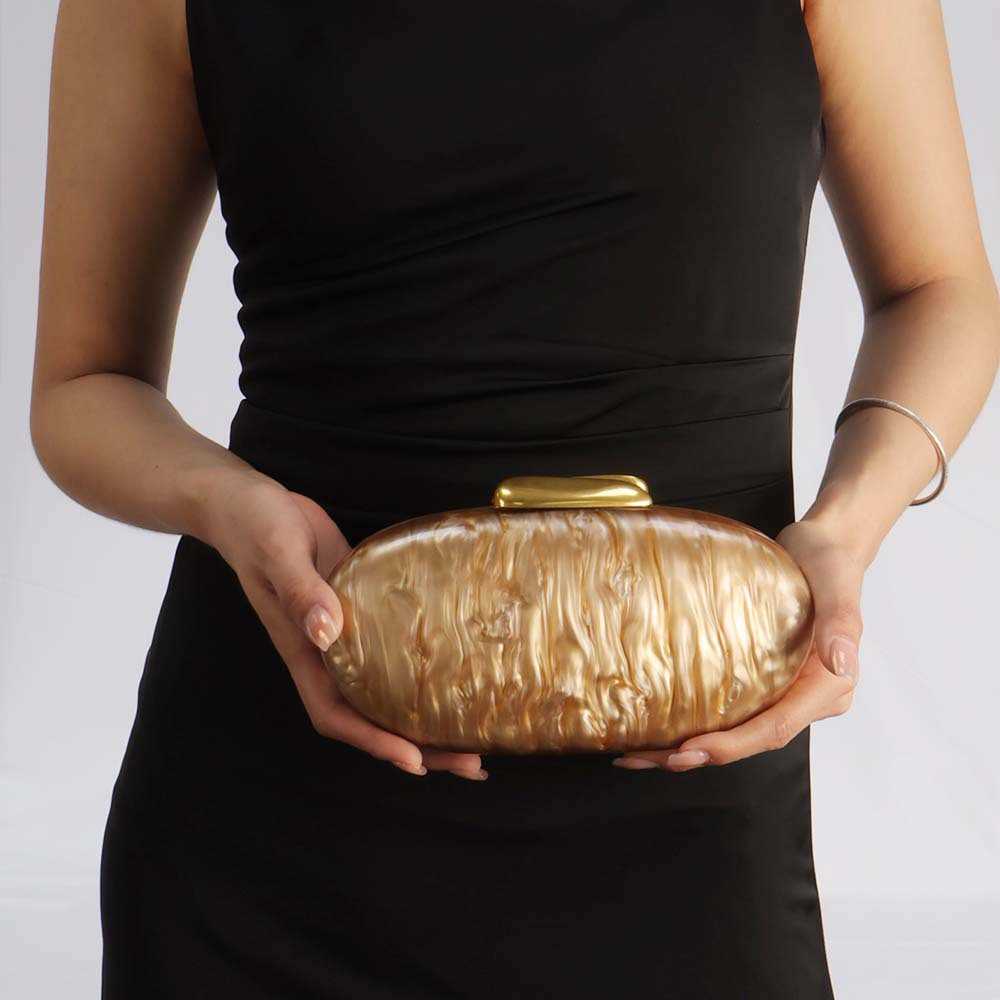 Womens Single Shoulder Bag Diagonal Cross Bag Shaped Shell Acrylic Fashion Wedding Banquet Handbag Bags