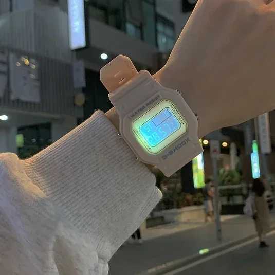 New Fashion Transparent Electronic Watch LED Womens Watch Sports Waterproof Electronic Watch Candy Multi Color Student GiftT250408