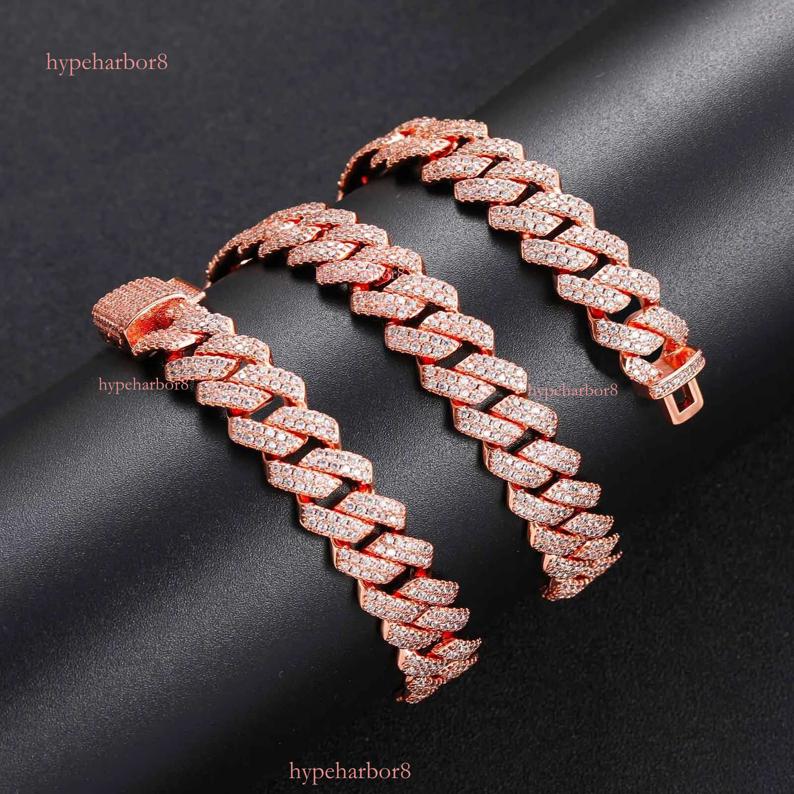 moissanite bracelet jewelry designer necklace 10mm 12mm 14mm Wide sier gold Chain Mens Hip Hop chains for men cuban k chain gift