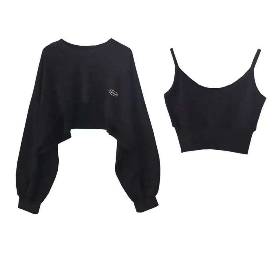 New Women Solid Color O-Neck Long Sleeve Hoodie Sweatshirt Fashion Ladies Streetwear Slouch Pullover Jumper Tops