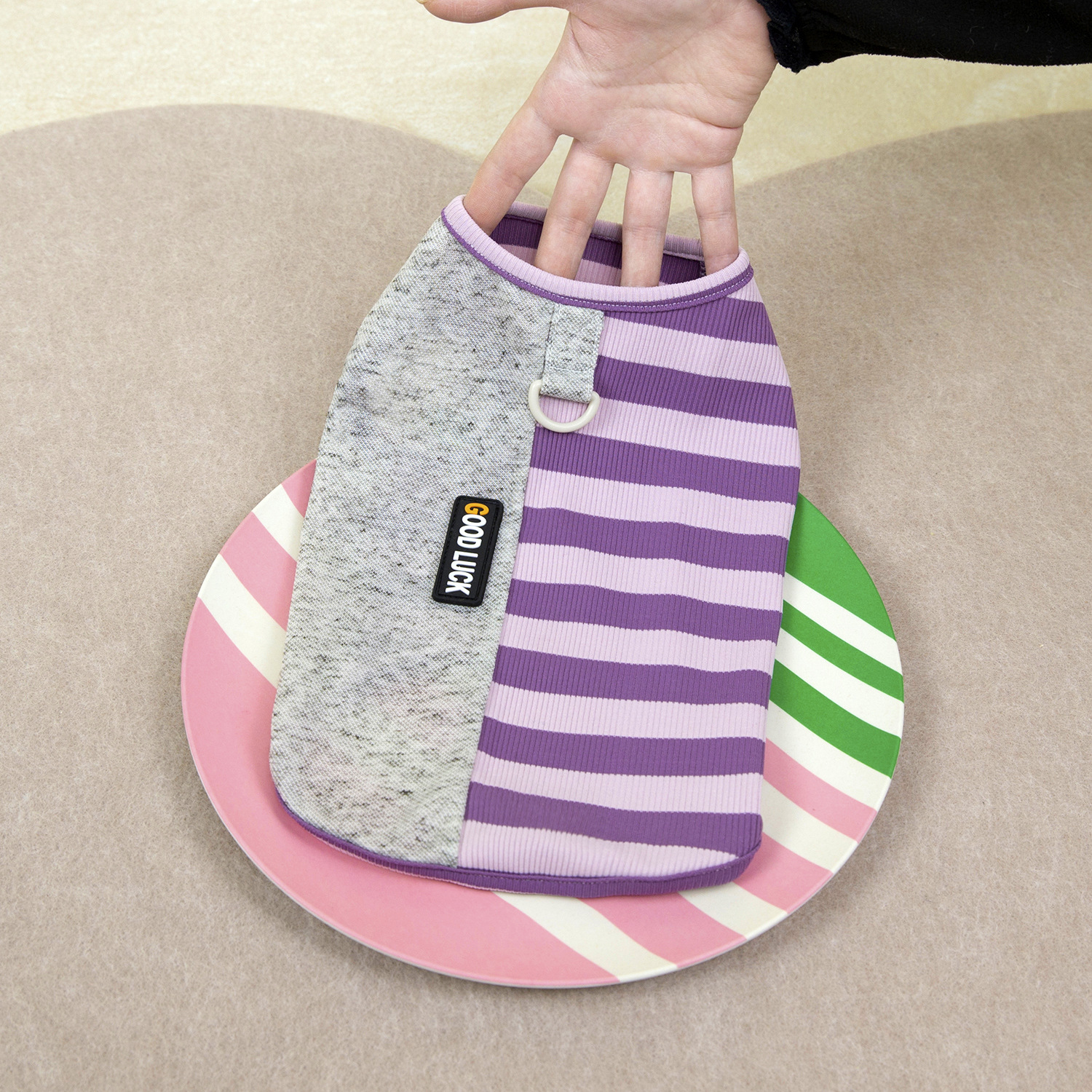 Leisure 3Pack Dog Shirt Vest Double Tone Stripes Dog Clothes for Small Dogs Boy Girl Stretchy Summer Puppy T-Shirts Soft Breathable Sleeveless Tank To
