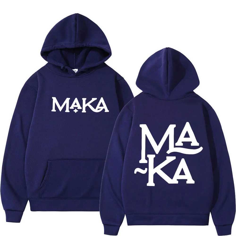 Rap singer Maka Merch hoodie mens and womens fashion hip-hop hoodie sweatshirt retro super big hoodie unisex W250408