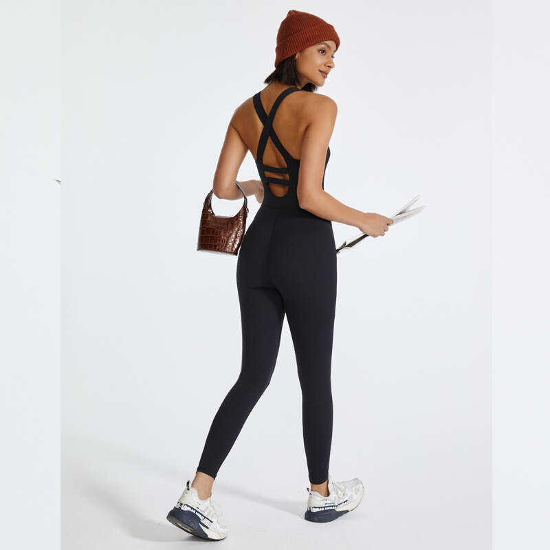 Yoga aerial dance jumpsuit factory 2025 new casual versatile fashion clothing