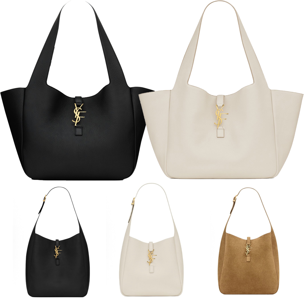 Designer Tote Bag Shoulder Bag Leather Black Gold Label Fashion Handbag Hobo Bucket Bag Black White