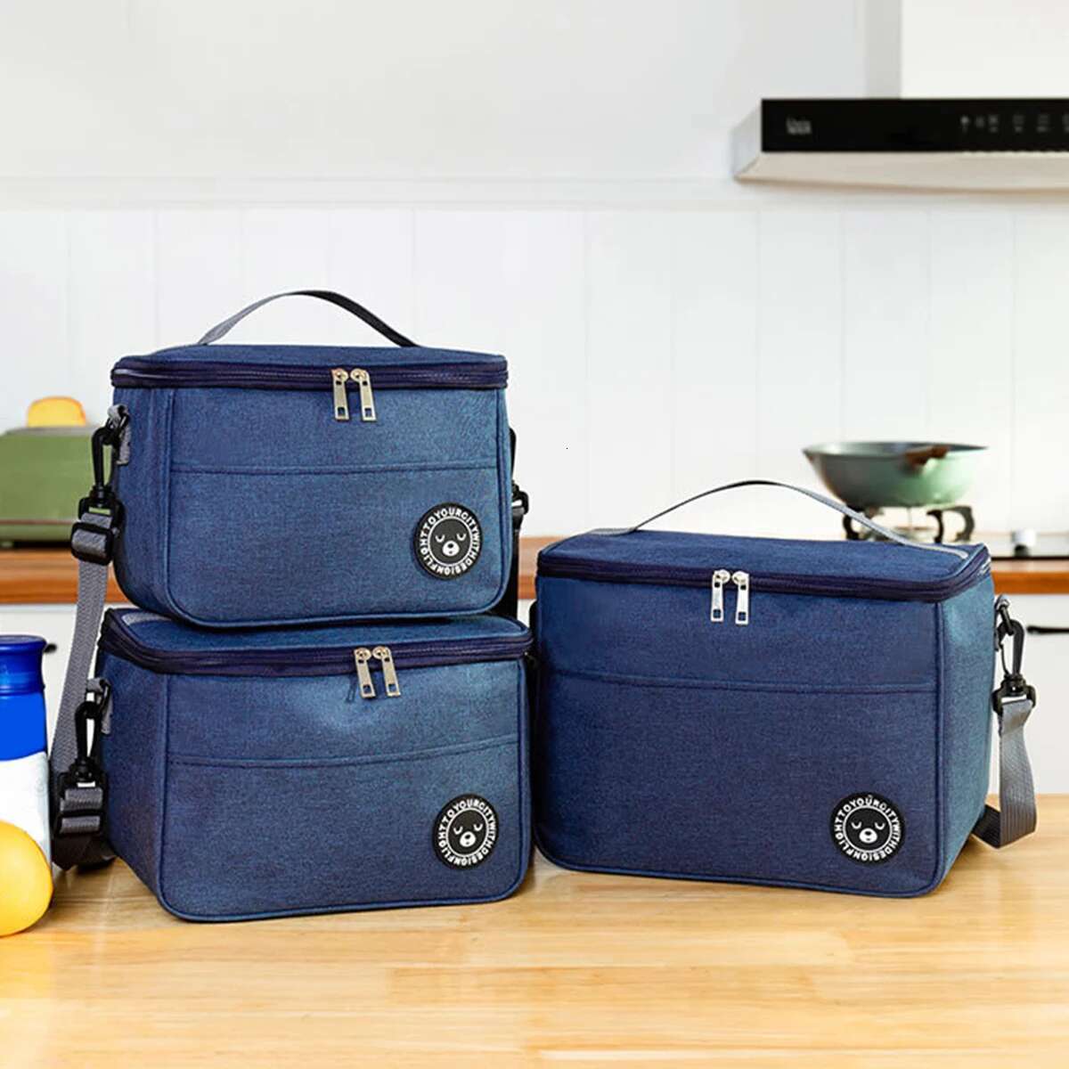 Capacity Hand Held With Shoulder Strap Insulated Box Bag Student Thickened Waterproof Lunch Bag Zmt
