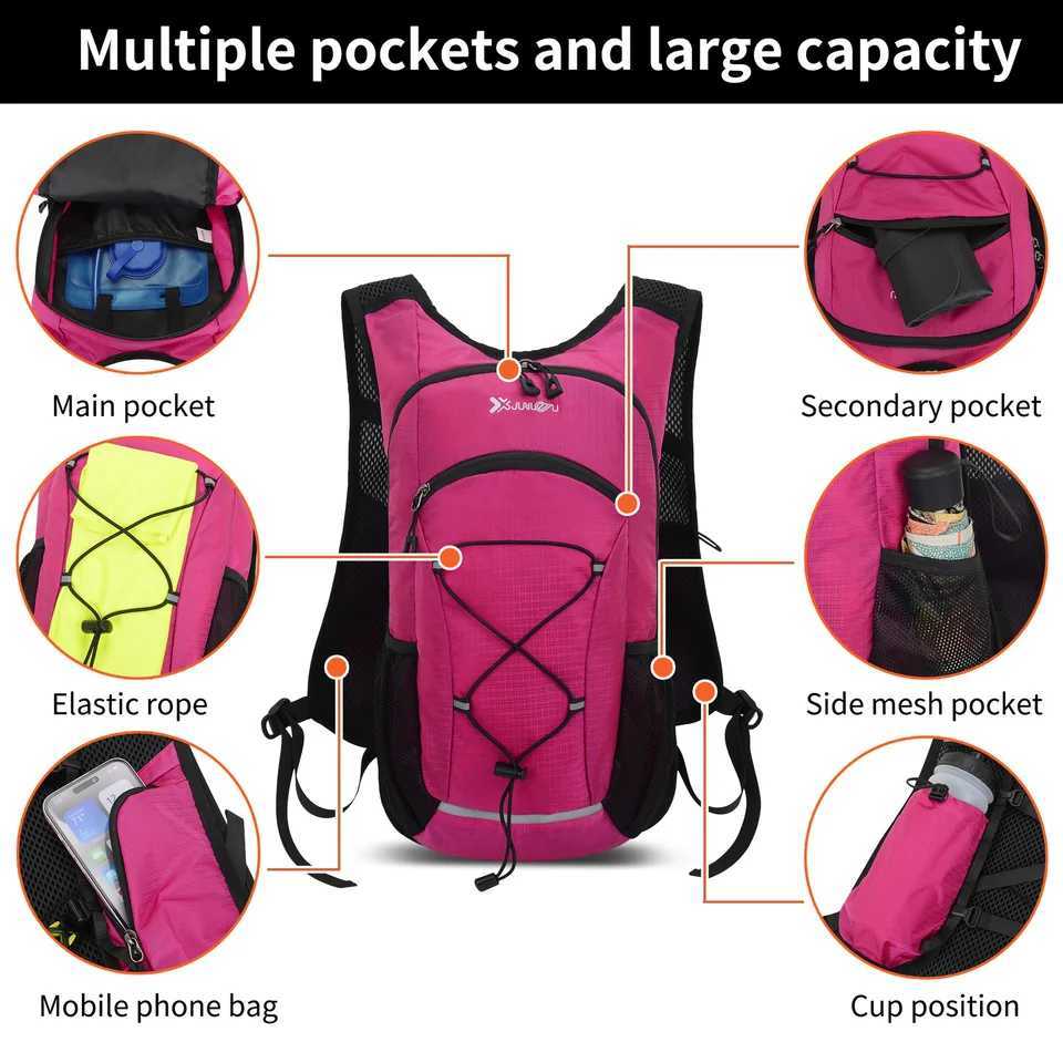 Outdoor Cycling Riding Backpack Lightweight Comfort Travel Sports Mountain Biking Hiking Backpack Men Women Outdoor EquipmentC250407