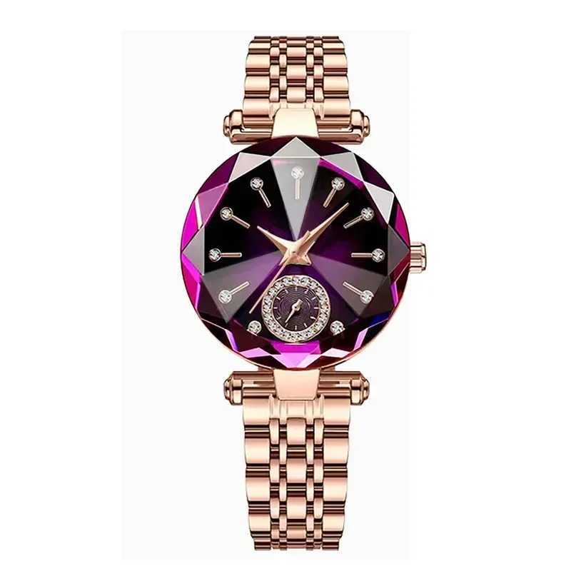 Luxury Womens Watch Elegant Waterproof Stainless Steel Womens Dress Diamond Quartz Womens WatchT250408
