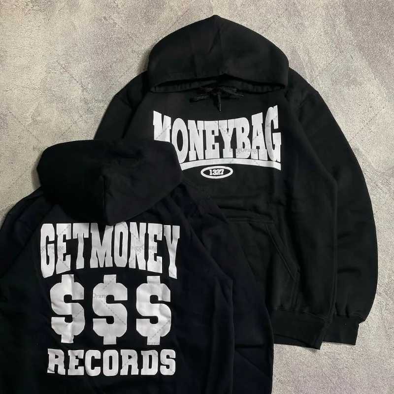 High Street Fashion Clothing Retro Letter Pattern Fashionable Loose Hoodie Men Street Hip-hop Casual Oversized Sweatshirt Women W250408