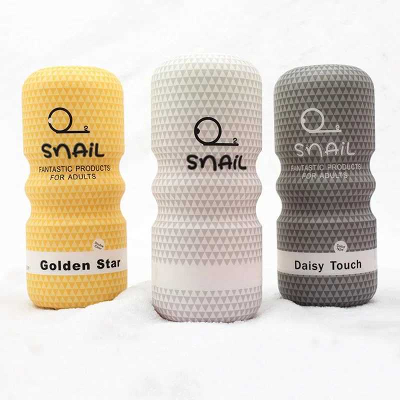 Soft rubber snail climate airplane cup mouth sucking anal vagina male masturbation manual penis adult sex toy 18+W250408