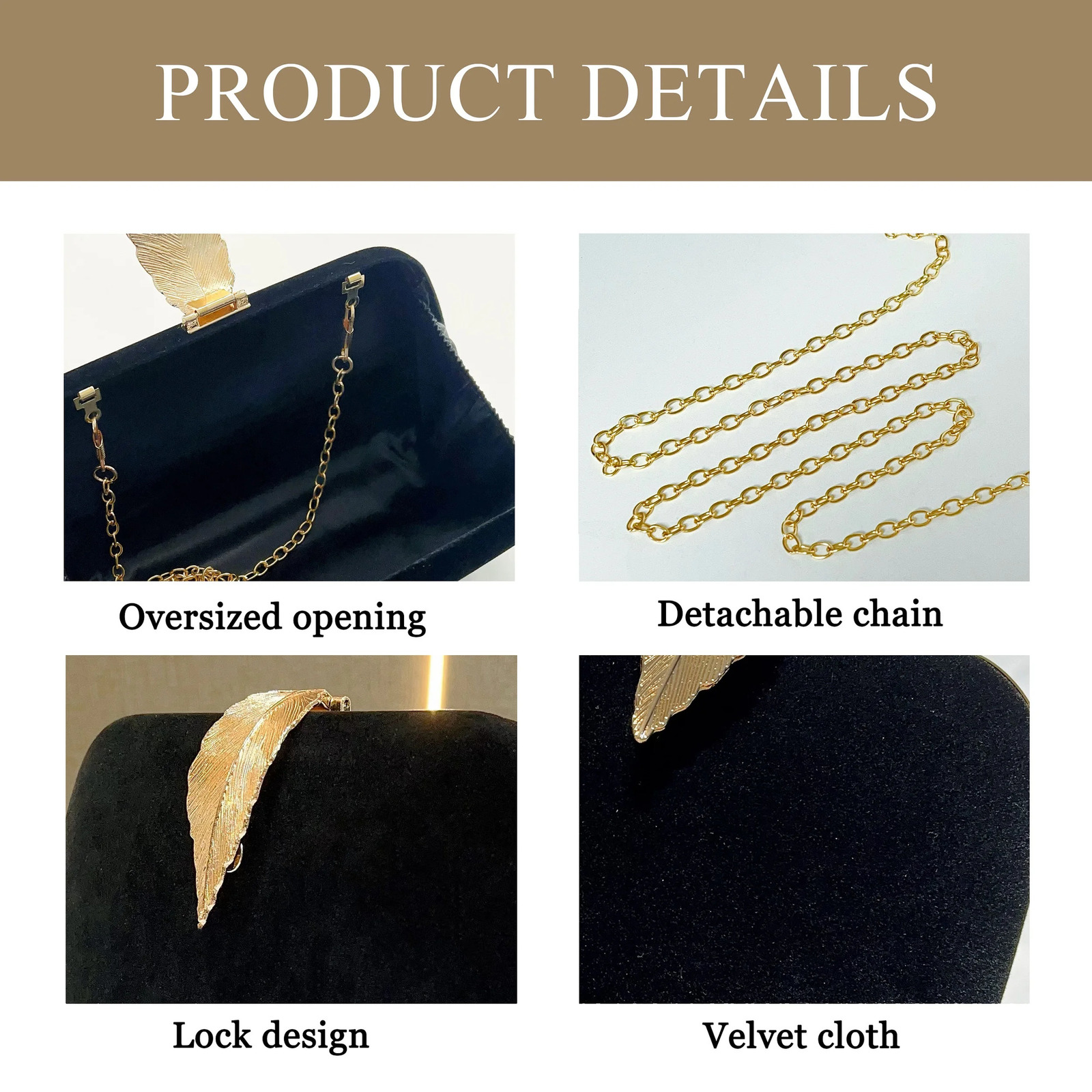 Womens evening clutch fashion formal dinner handbag bridesmaid wedding clutch shoulder chain bag cocktail party wallet 250402