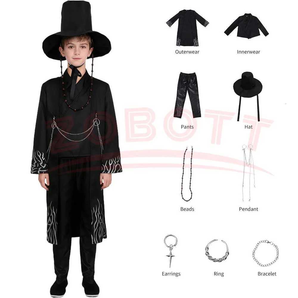 Anime K-POP Devil Saga Boys Jinu Role Play Party Saja Cosplay Costume Boys Jinu Halloween Party Carnival Costume Outfit Suit K251107