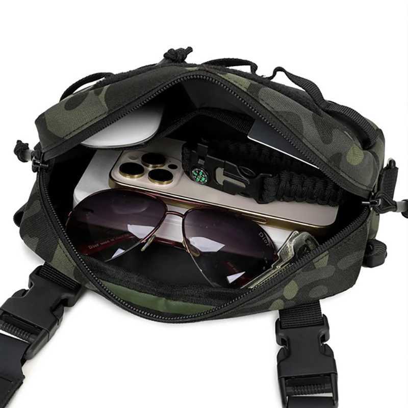 Tactical Climbing Molle Backpack Outdoor Camping Hiking Package Sports Cycling Rig Pouch Vest Fanny EDC Bags Fishing Lures ChestC250407