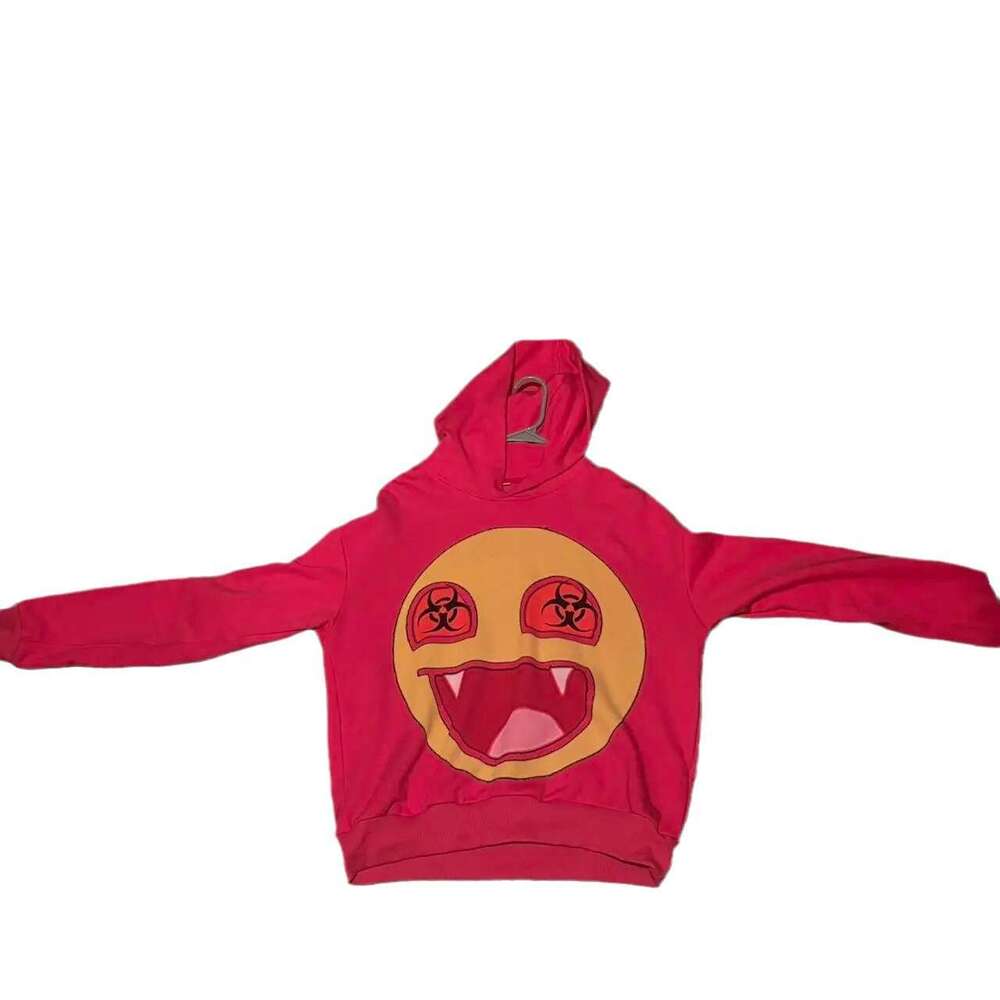 Y2K hooded sweatshirt casual unisex large pink Harajuku streetwear sportswear gift for boys