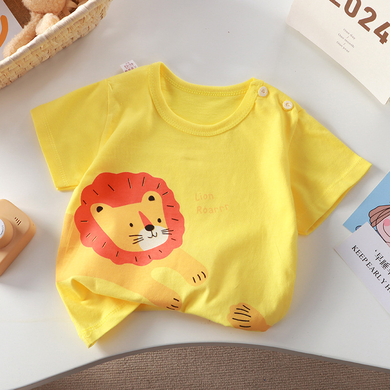 Ddmyshoesvip New T Shirt Pure Cotton Girls Short Summer A Class Half Sleeved Baby Sweat Absorbing Children S Clothing
