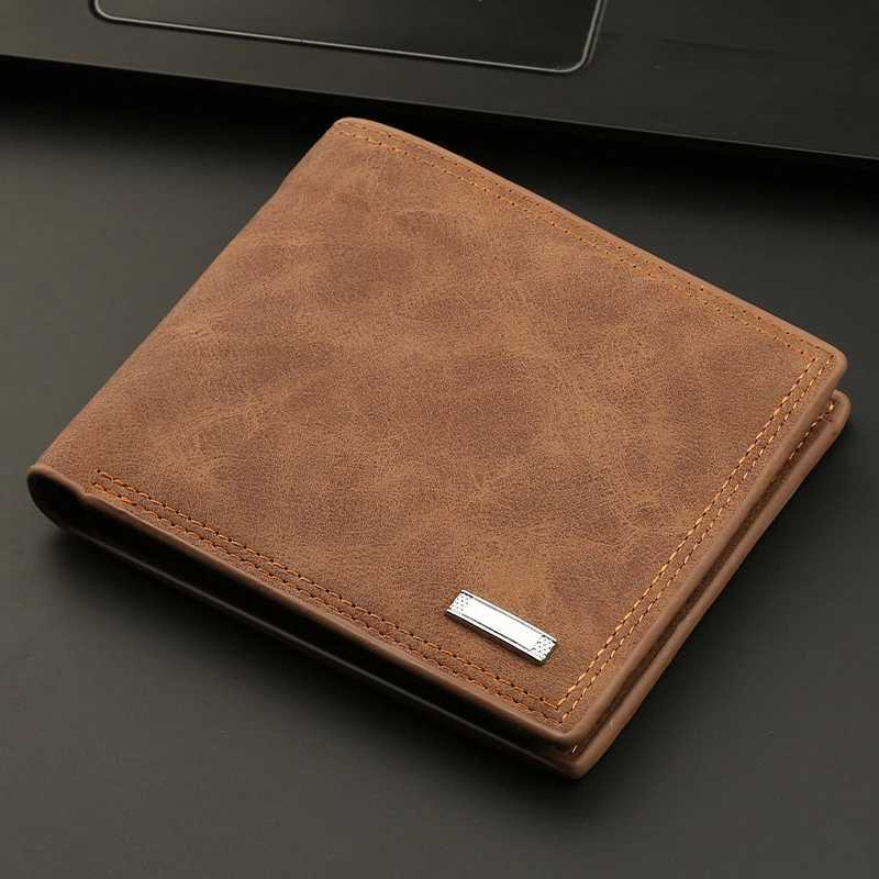 Classic Short Pu Leather Wallets For Men Business Man Id Card Holder Purse Slim Male Photo Card Wallets Cartera Hombre H2511071