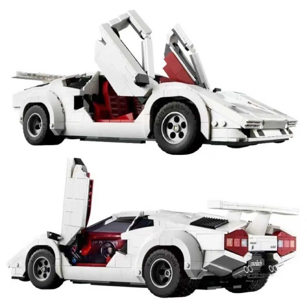 2024 New MOC Countach 5000 QV Building Blocks 1506Pcs Super Racing Model Classic Series Building Blocks Automotive Technology W250408