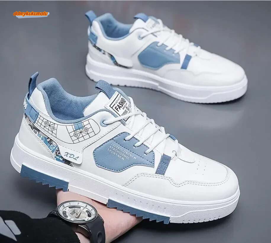 Men's Vulcanized Strips Platform, Casual Sports Shoes with Laces for Students, Tennis, Fashionable, 2024 #ddmykukumalu