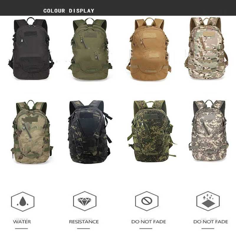 OULYLAN Small Tactical Backpack Camping Hiking Camping Backpack Bag Multifunctional Outdoor Travel Rucksack Hiking BagsC250407
