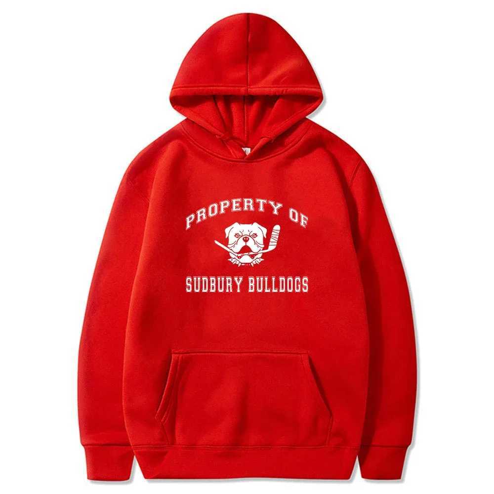 Sudbury Blueberry Bulldog Printed Hoodie Long Sleeve Street Clothing Mens Hoodie Sportswear 2025 New Fashion Clothing W250408