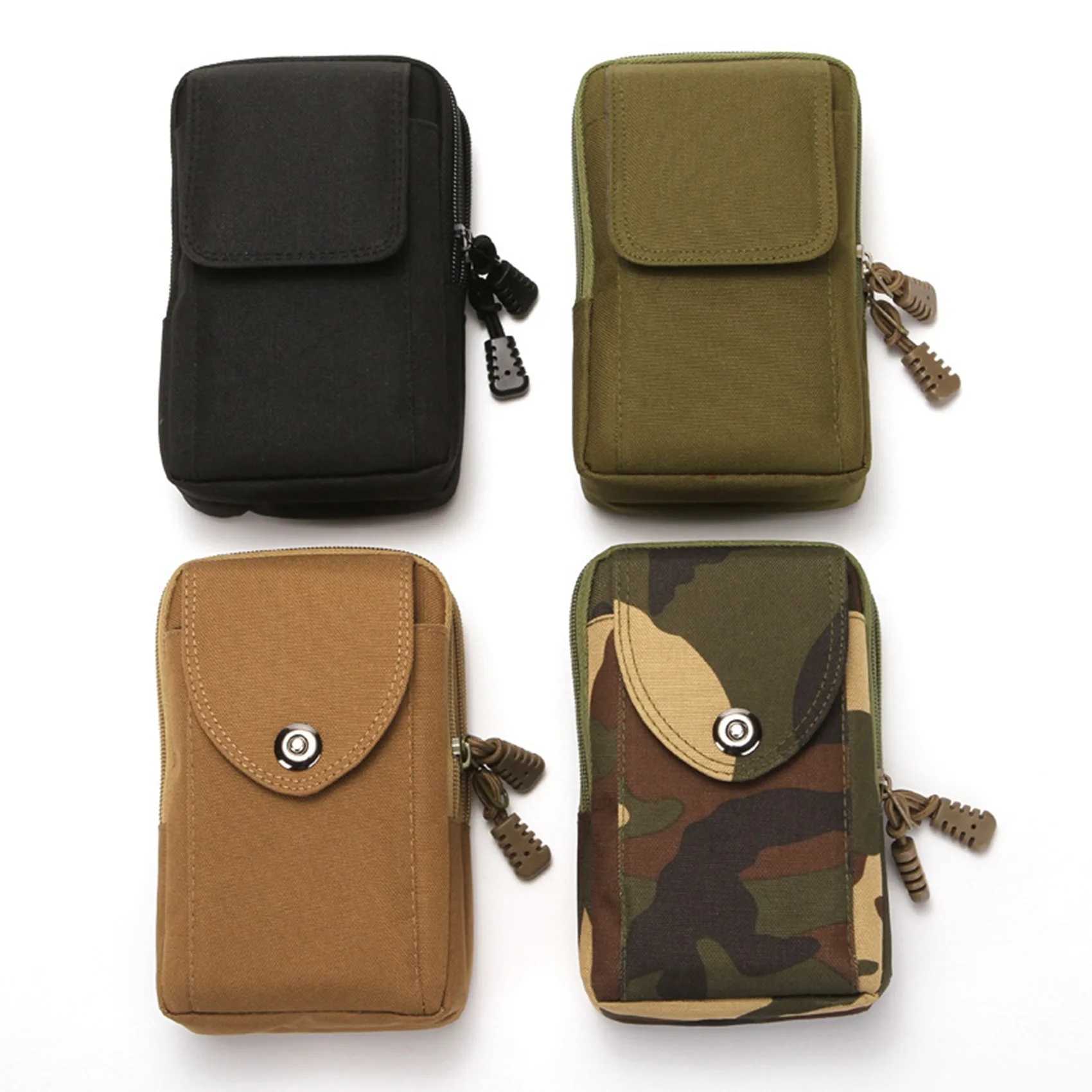 6.5-inch canvas waist bag vintage outdoor sports phone bag mens waist belt waist bag mini chest bag mens cross body bag Z250407