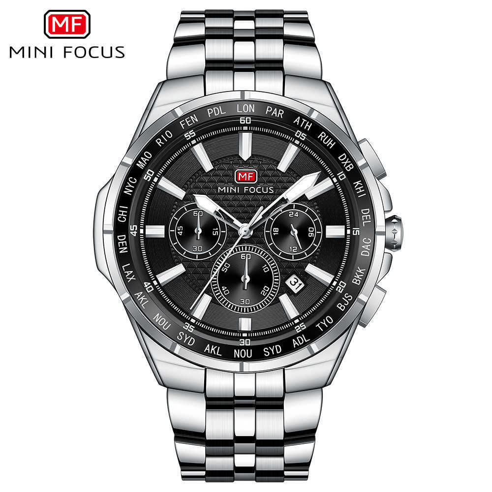 MINI FOCUS Watch - Business Men's Watch, Multi-functional Waterproof Quartz Watch with Luminous Steel Band, Men's Watch 0613G S251108