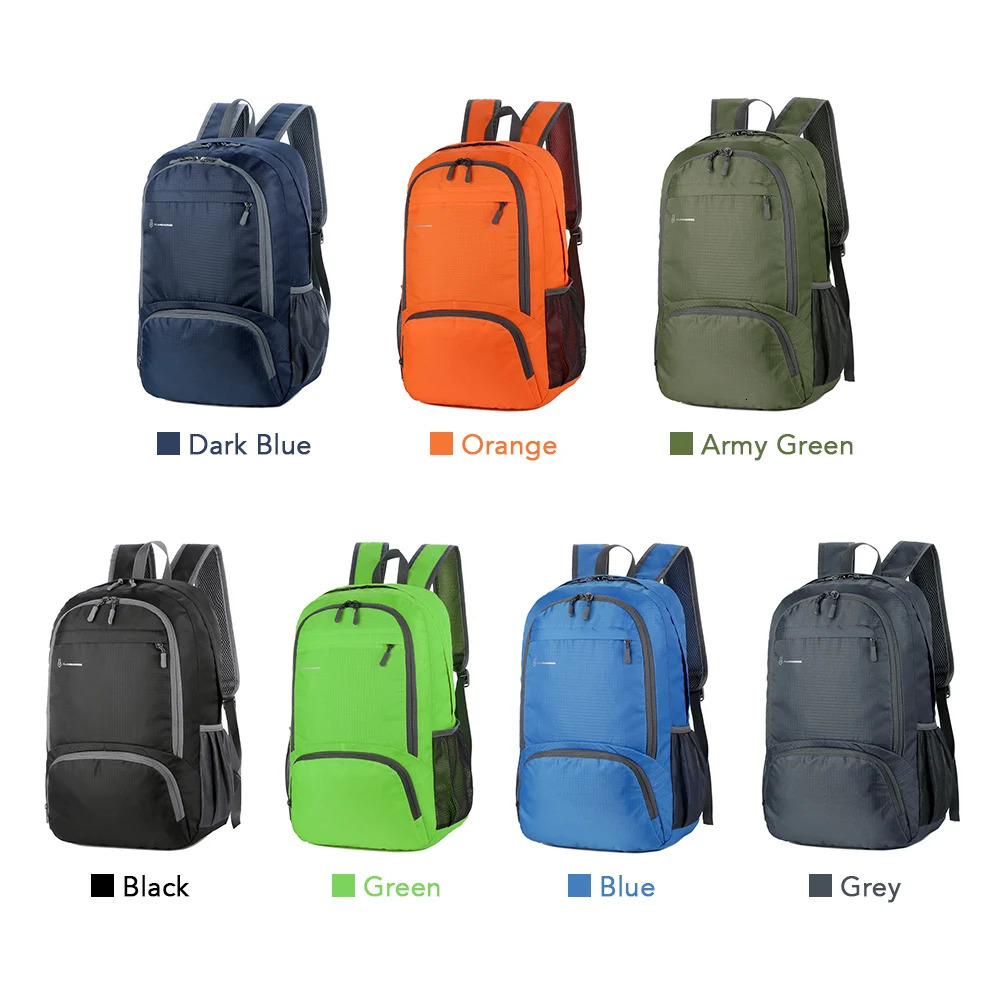 Lightweight Foldable Backpack Men Women Waterproof Packable Backpack Outdoor Travel Hiking Cycling Daypack Camping Shoulders Bag 250407