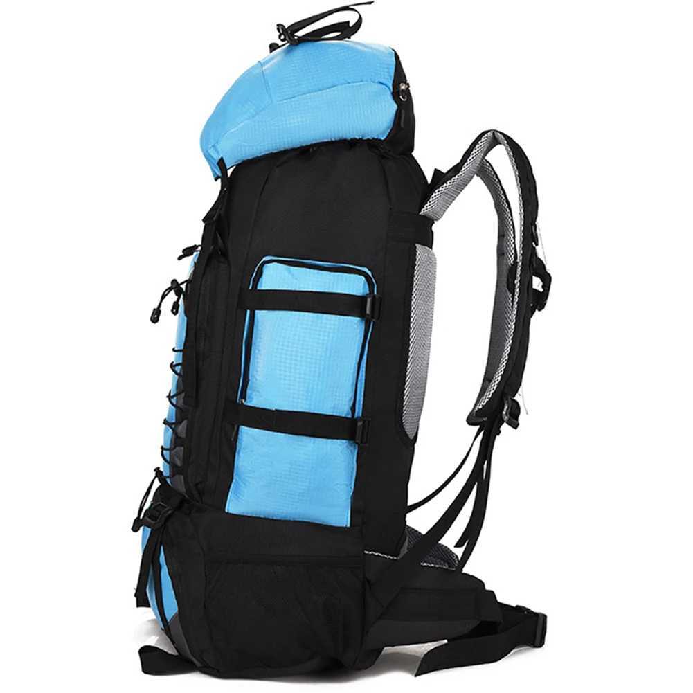 90L Army Hiking Bag Anti Theft Buckle with Rain Cover Flap Design Top Hook Adjustable Shoulder Strap Men Women Trekking BackpackC250407