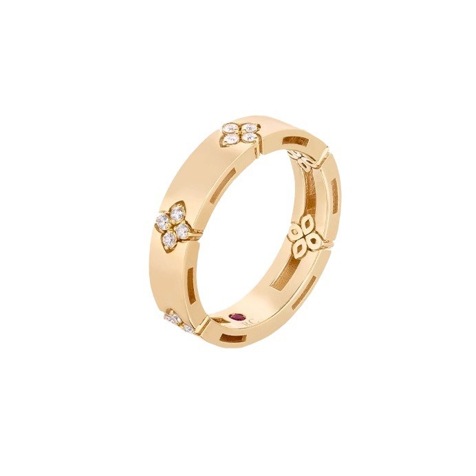 S925 sterling silver RC luxury brand ring for women size 6/7/8 clover designer rings with shine crystal cz zircon jewelry engagement ring