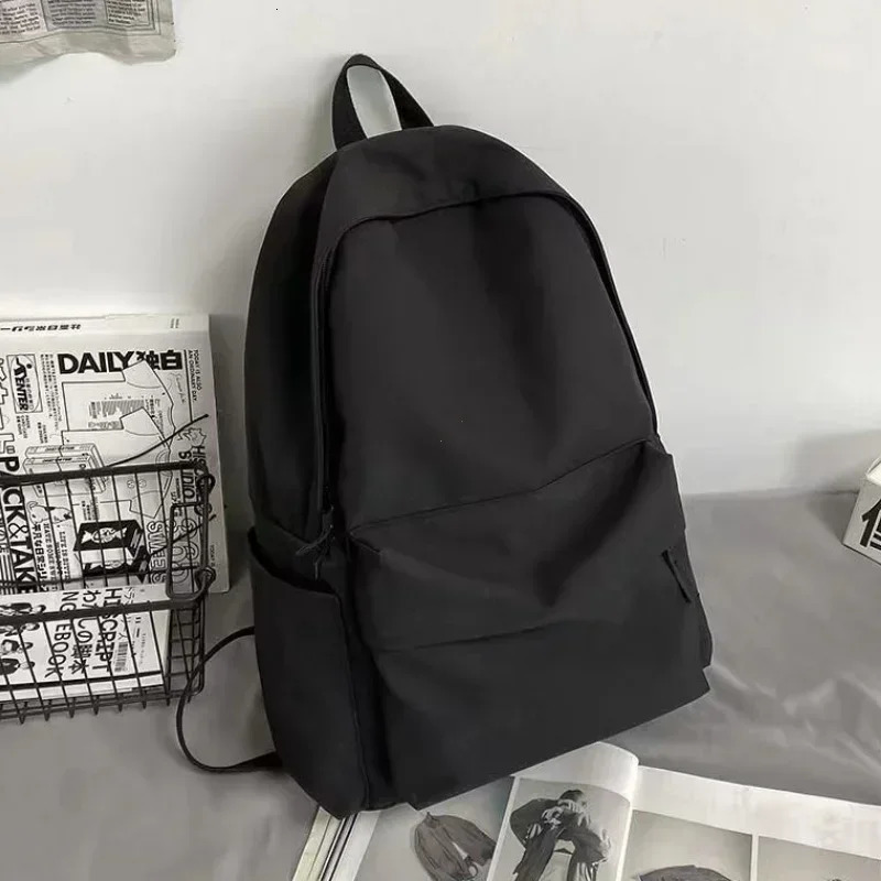 Black Grey White Red Versatile Backpack High Quality Large Capacity Waterproof Travel Bag Washable Nylon Computer Bag Unisex 250408