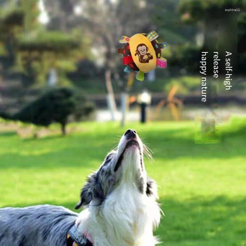 Update Plush Dog Vocal Toy Ball Funny Interactive Pet Toys With Bells Cleaning Tooth Chew For Small Large Dogs Cats Puppy Plaything