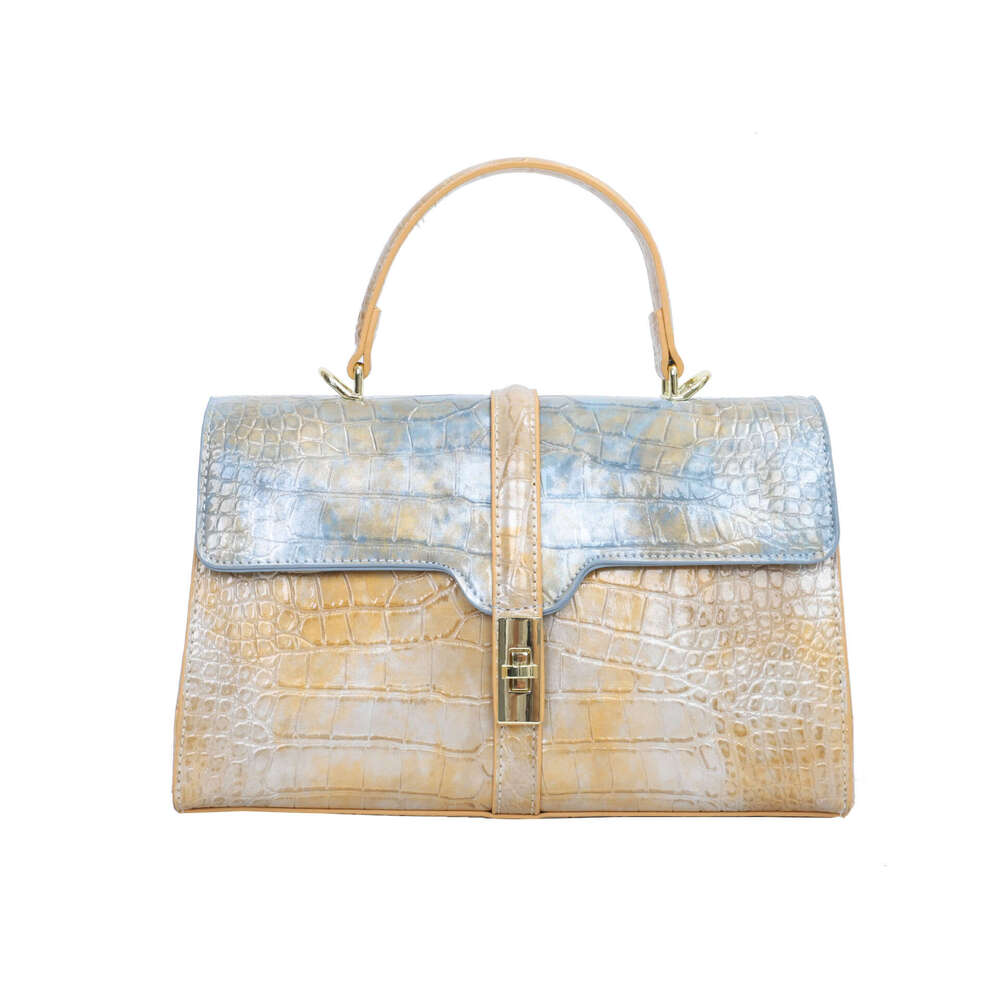 2023 New Crocodile Handbag, Stone Pattern Women's Bag, Gradient Fashion Commuter Bag