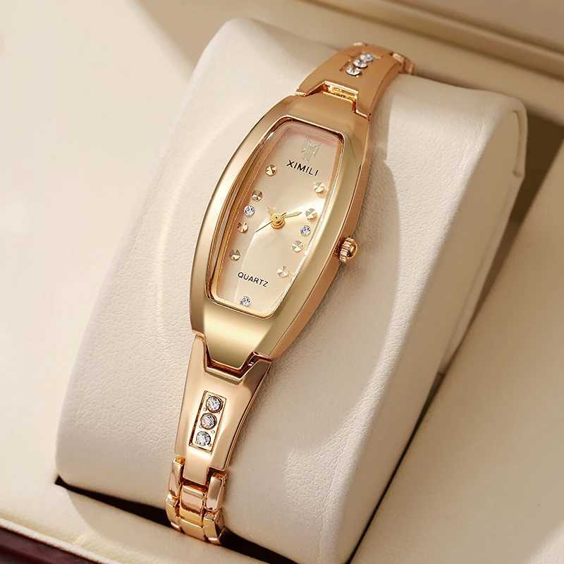 Luxury Womens Watch Stainless Steel Strap Comes with Bracelet Quartz Watch Original Diamond Womens Watch (No Box)T250408