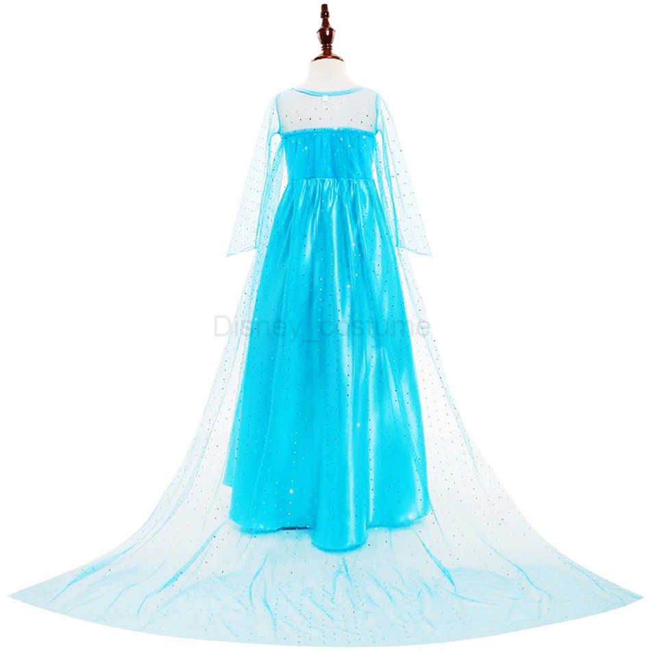 Disney Elsa Girl Birthday Princess Costume Childrens Halloween Carnival Easter Party Role Playing Girl Costume X250408